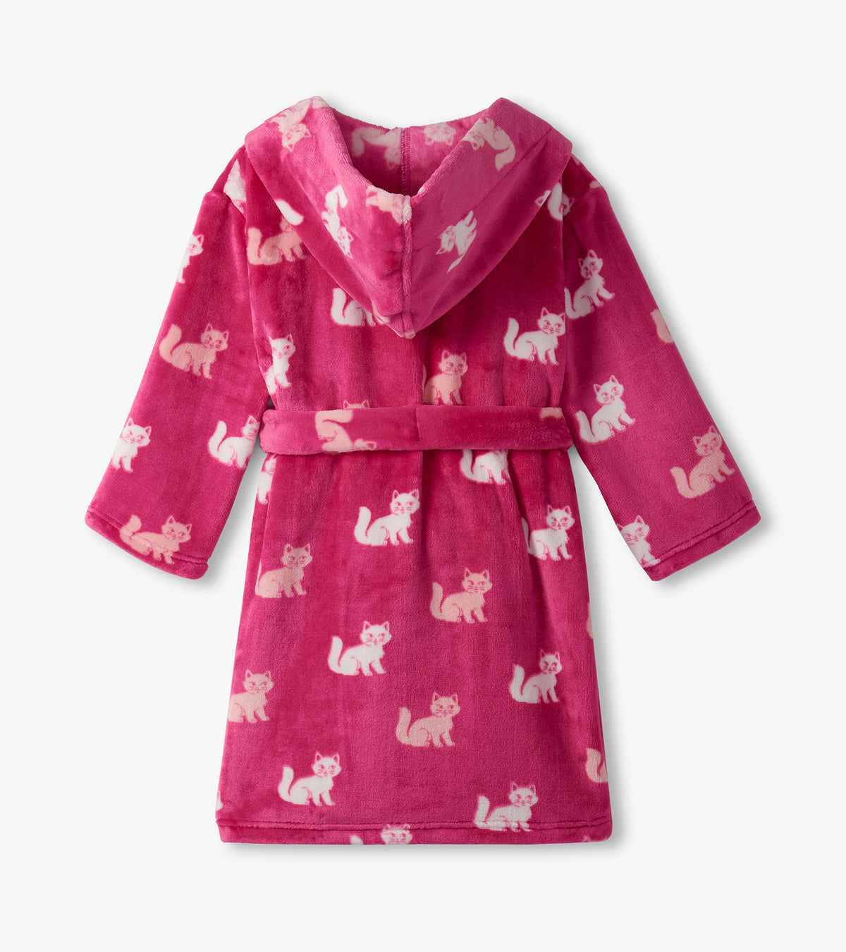Girls Little Kitties Fuzzy Fleece Robe - Hatley Girls