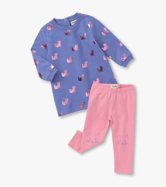 Baby & Toddler Girls Little Kitties Dress and Legging Set - Hatley Baby & Toddler