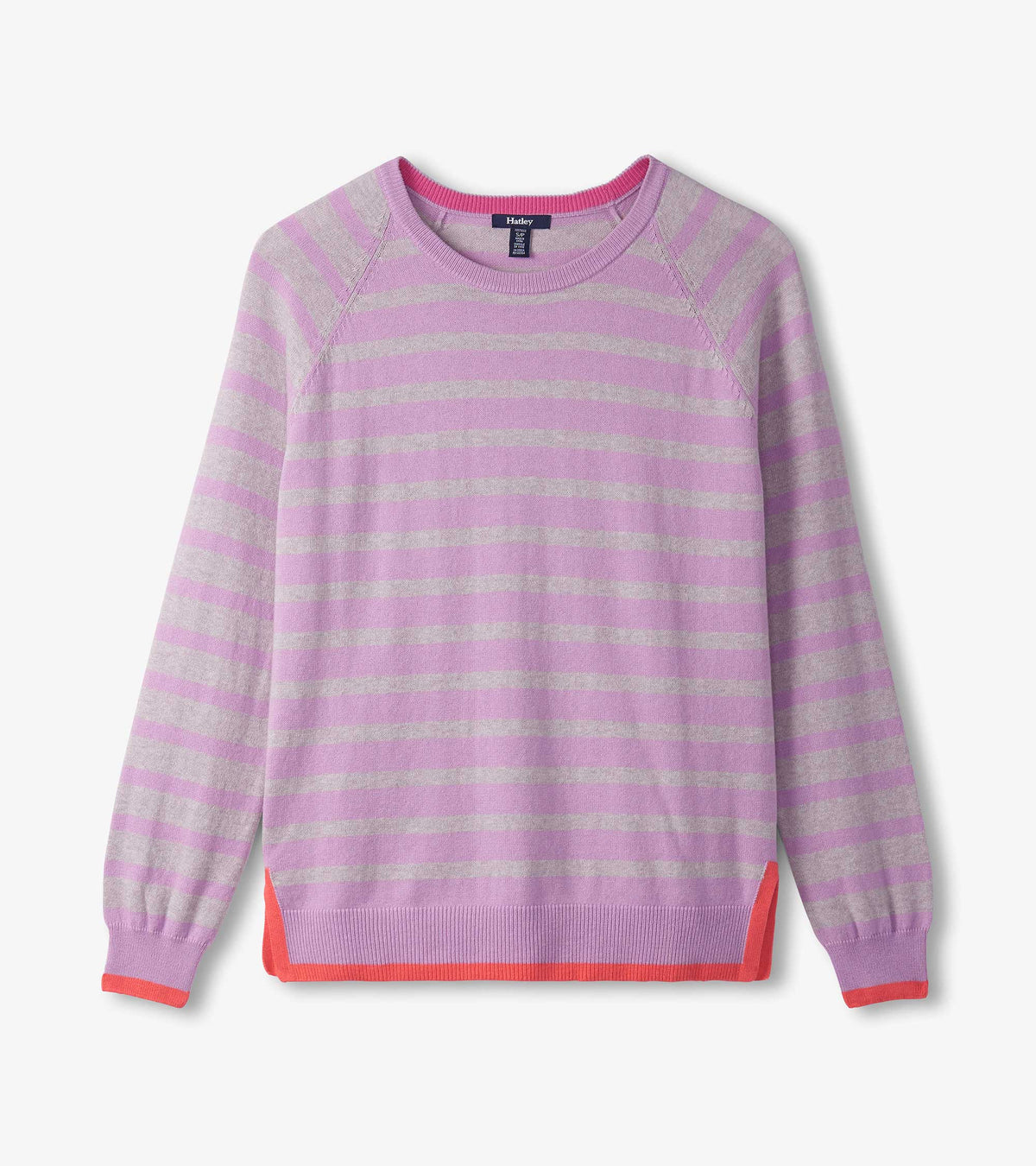 Olivia Sweater - Lilac Pink Stripes - Hatley Women
