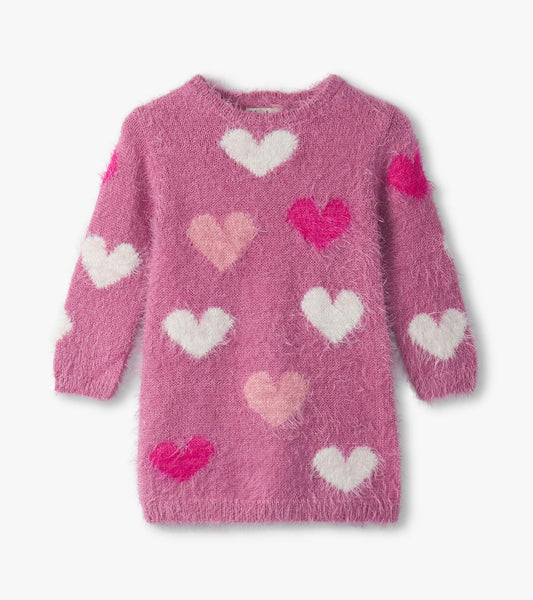 Baby & Toddler Girls Lovely Hearts Furry Dress - Hatley Baby & Toddler