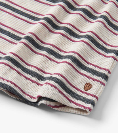 Boys Oatmeal Melange Stripes Waffle Henley - Hatley Boys