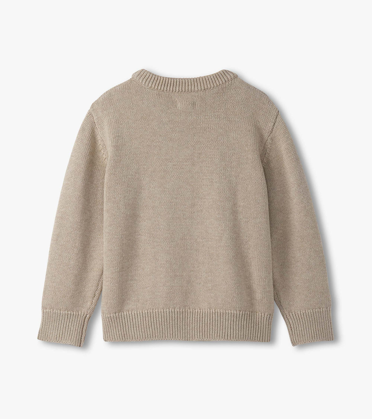 Boys Oatmeal Bear Crew Neck Sweater - Hatley Boys