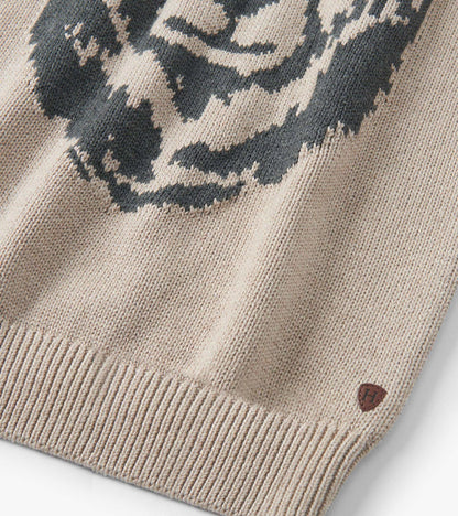 Boys Oatmeal Bear Crew Neck Sweater - Hatley Boys