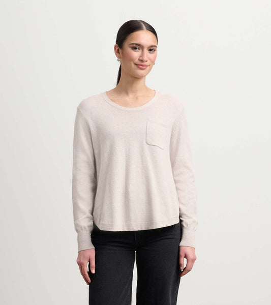 Jessie Sweater - Oatmeal Melange - Hatley Women