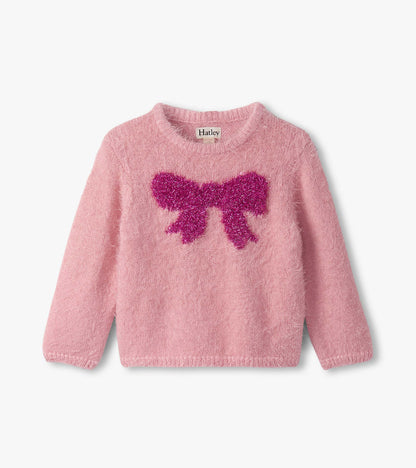 Baby & Toddler Girls Shiny Bow Furry Sweater - Hatley Baby & Toddler