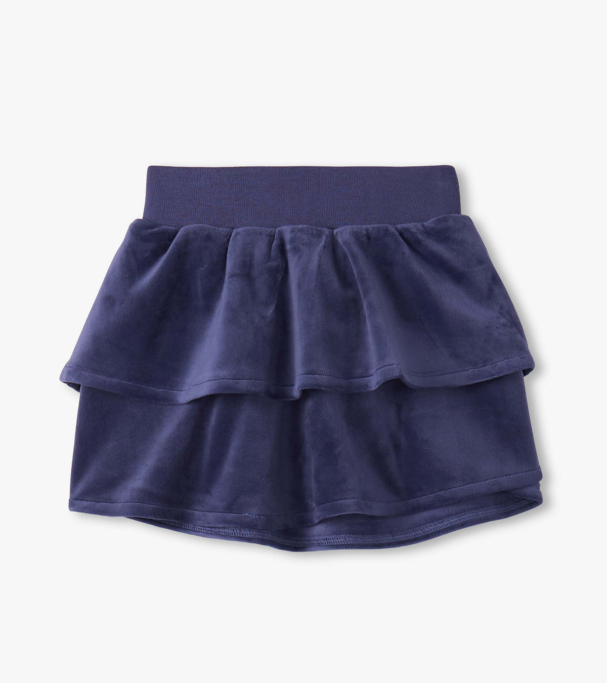 Girls Patriot Blue Velour Skirt - Hatley Girls