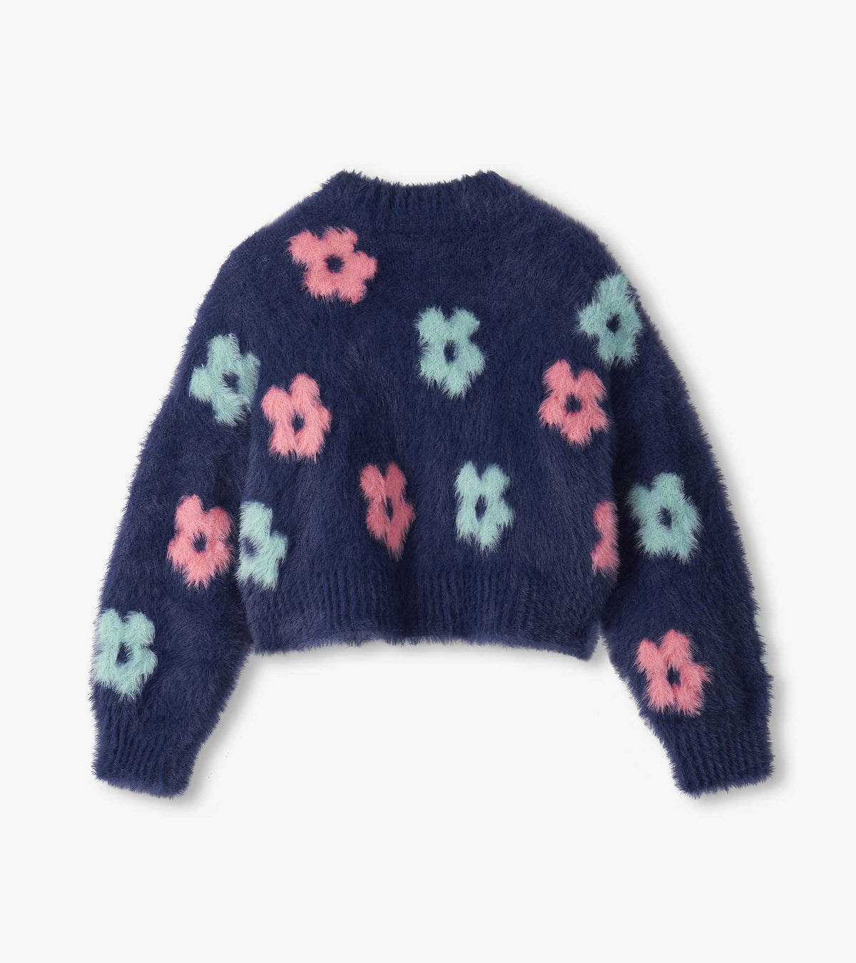 Girls Big Flowers Open Cardigan - Hatley Girls