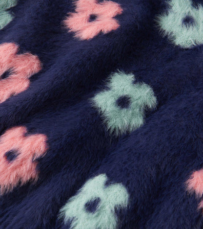 Girls Big Flowers Open Cardigan - Hatley Girls