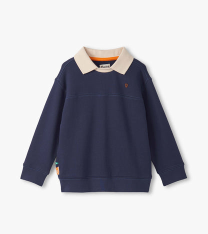 Boys Patriot Blue Fooler Polo Pullover - Hatley Boys
