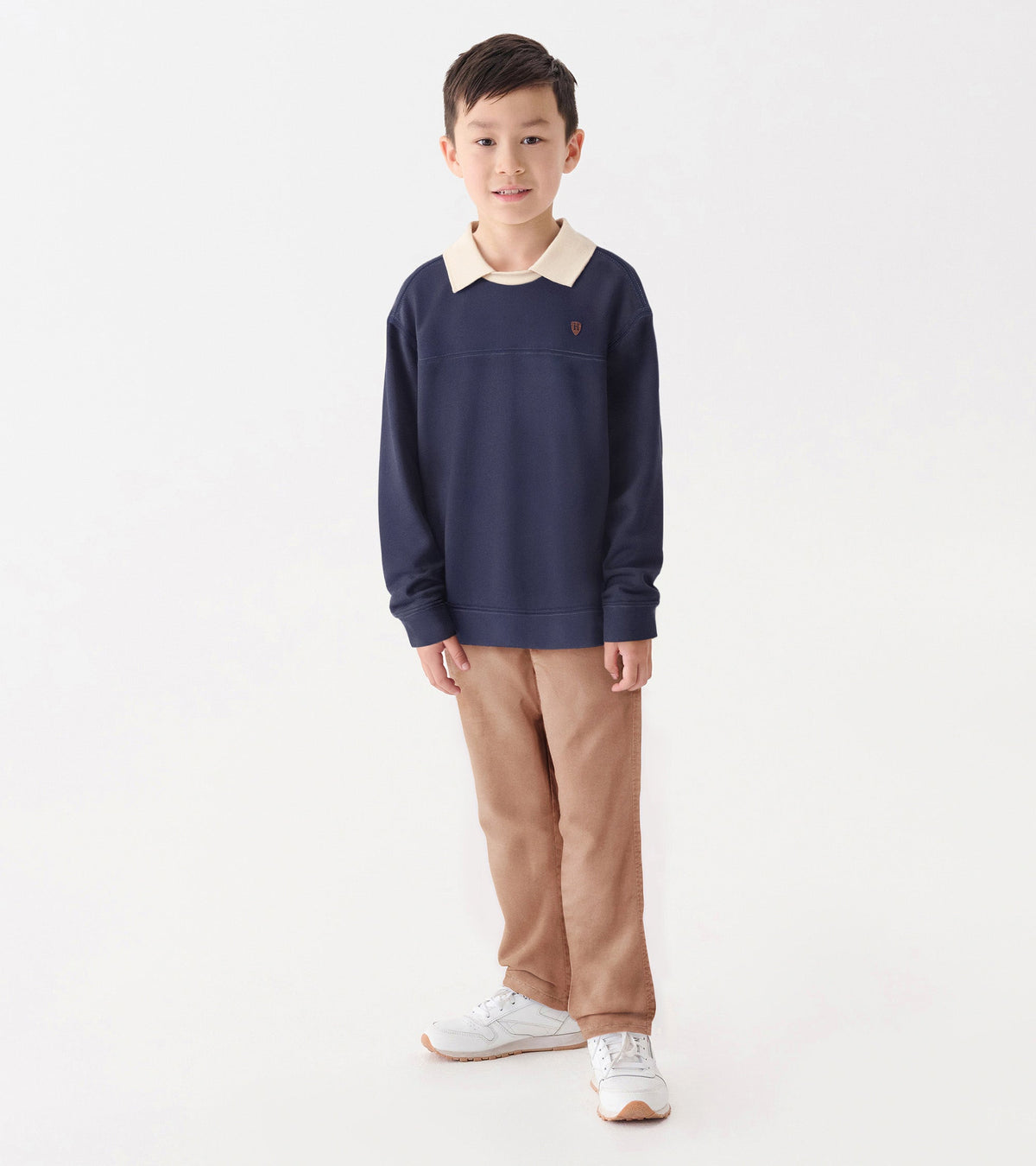 Boys Patriot Blue Fooler Polo Pullover - Hatley Boys