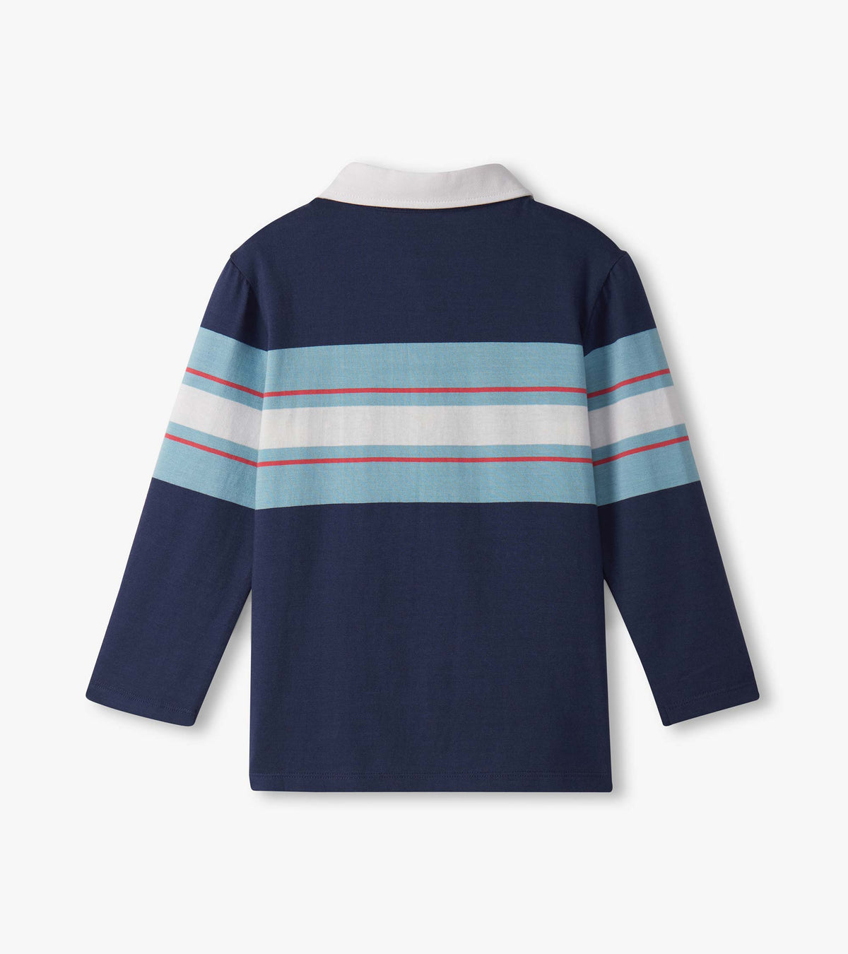 Boys Blue Stripes Rugby Polo - Hatley Boys