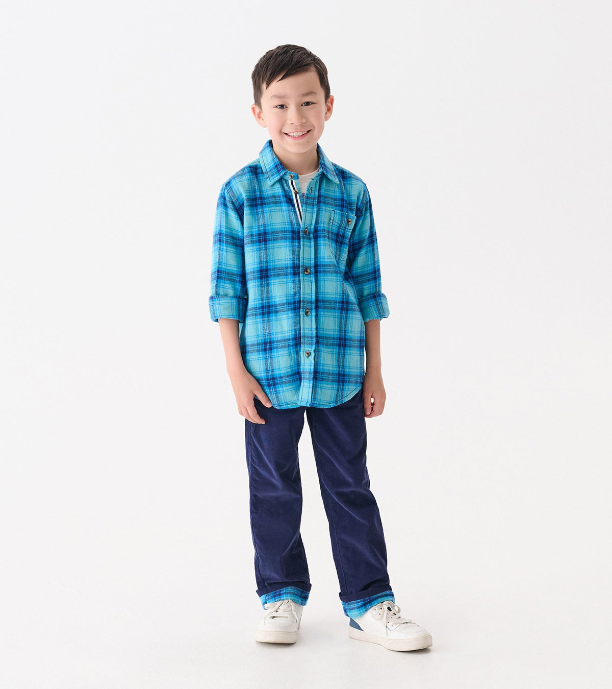 Boys Patriot Blue Pull-On Lined Corduroy Pants - Hatley Boys