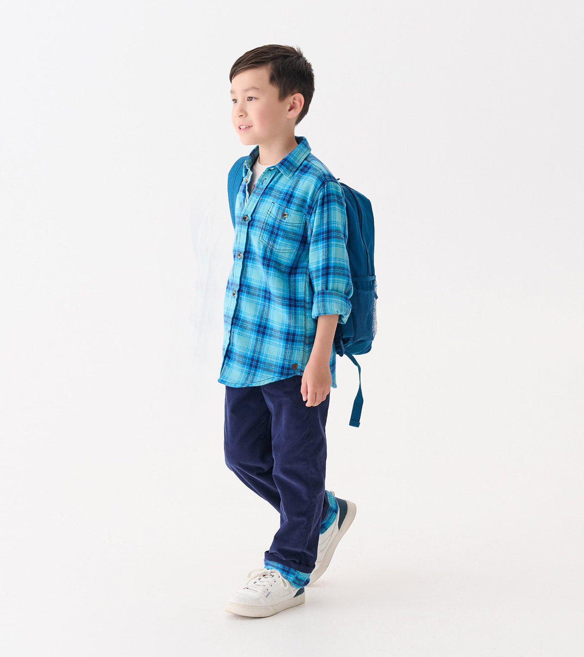Boys Patriot Blue Pull-On Lined Corduroy Pants - Hatley Boys