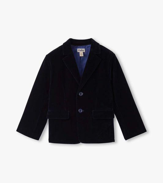 Boys Navy Velveteen Holiday Blazer - Hatley Boys