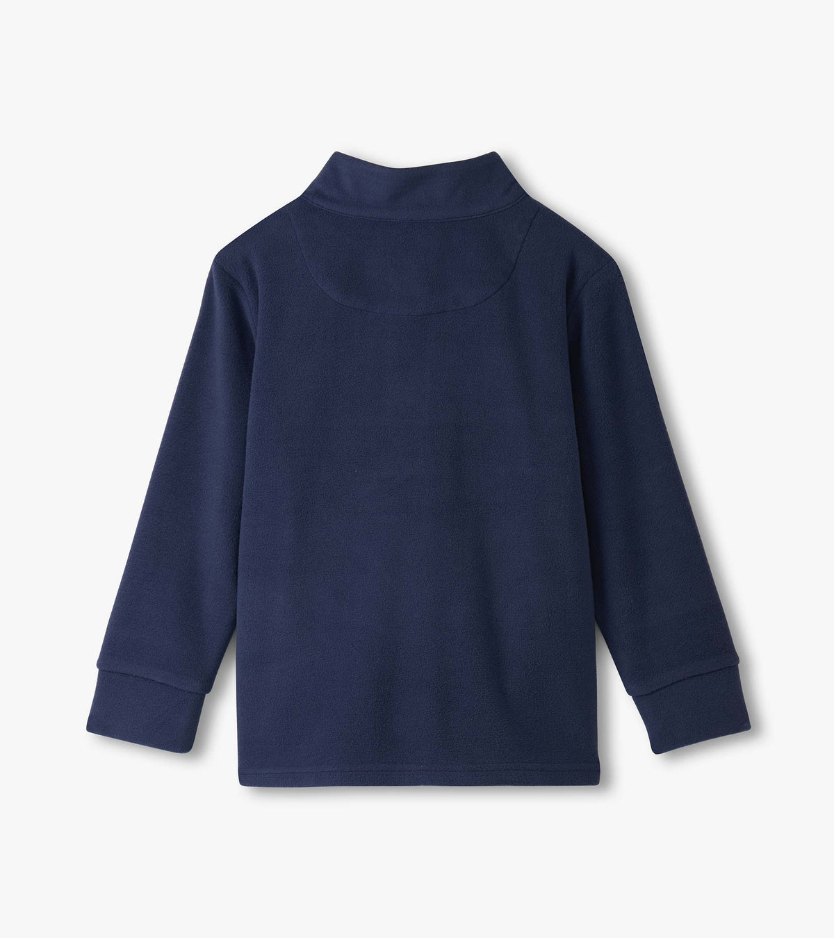 Boys Navy Color Block Fleece 1/4 Zip Mockneck - Hatley Boys