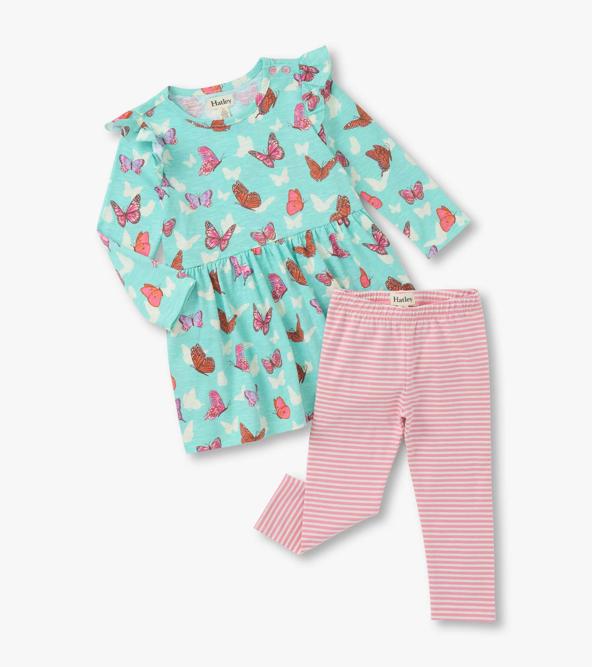Baby & Toddler Girls Butterfly Ruffle Dress and Legging Set - Hatley Baby & Toddler