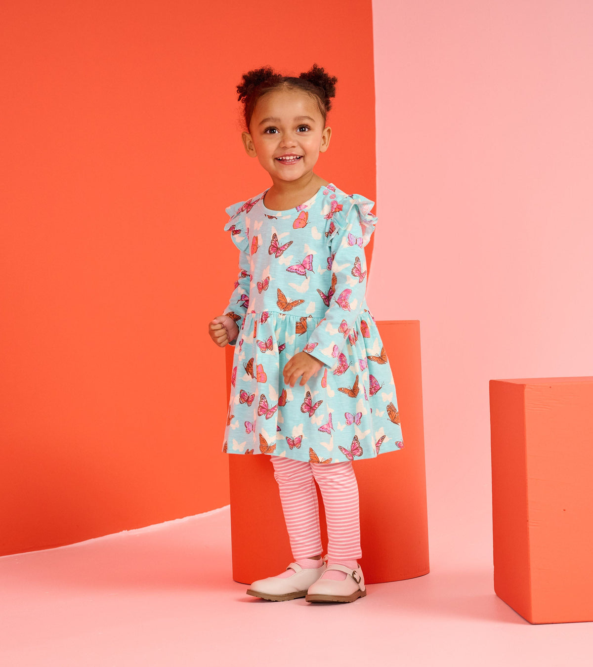 Baby & Toddler Girls Butterfly Ruffle Dress and Legging Set - Hatley Baby & Toddler