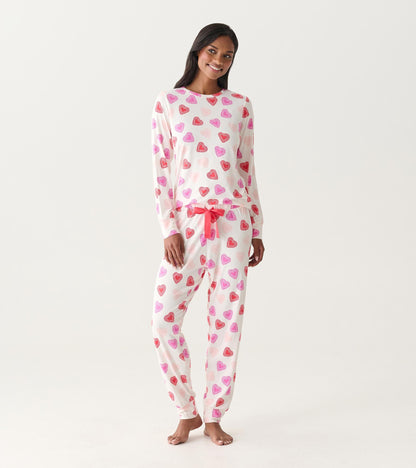 Women's Cut Out Hearts Pajama Set - Hatley Women