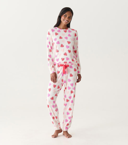 Women's Cut Out Hearts Pajama Set - Hatley Women