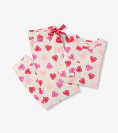 Women's Cut Out Hearts Pajama Set - Hatley Women