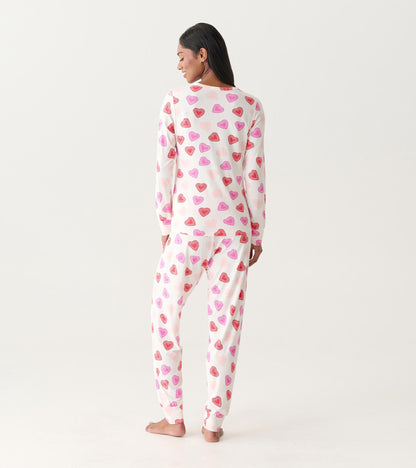 Women's Cut Out Hearts Pajama Set - Hatley Women