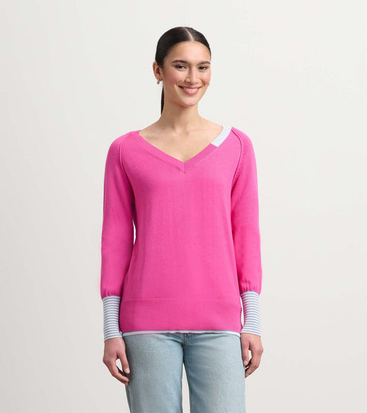 Cary Sweater - Pink Lagoon - Hatley Women