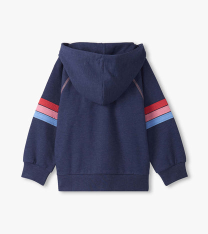 Girls Patriot Blue Zip-Up Hoodie - Hatley Girls