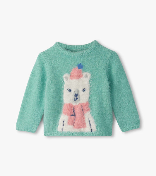 Baby & Toddler Girls Polar Bear Furry Sweater - Hatley Baby & Toddler