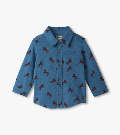 Baby & Toddler Boys Ranch Horses Button Down Shirt - Hatley Baby & Toddler