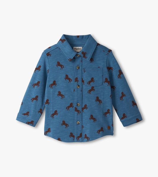 Baby & Toddler Boys Ranch Horses Button Down Shirt - Hatley Baby & Toddler