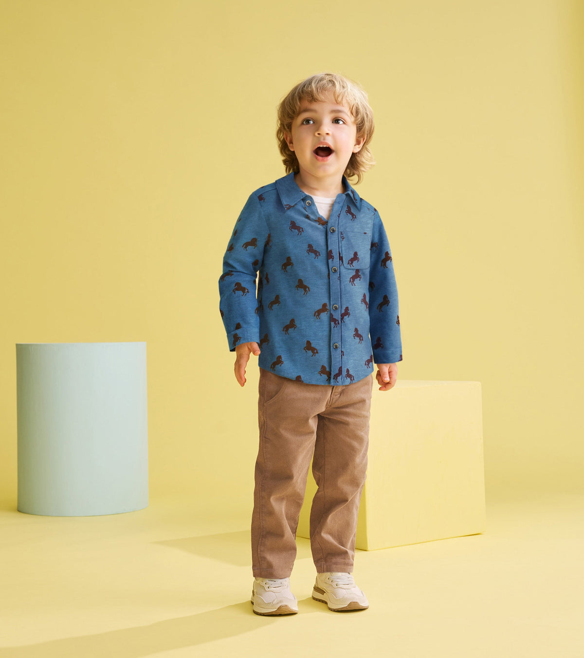 Baby & Toddler Boys Ranch Horses Button Down Shirt - Hatley Baby & Toddler