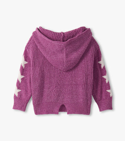 Girls Radiant Orchid Chenille Pullover Sweater - Hatley Girls