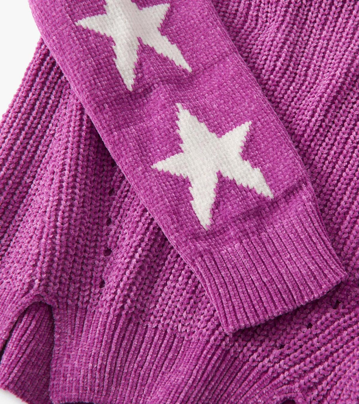 Girls Radiant Orchid Chenille Pullover Sweater - Hatley Girls