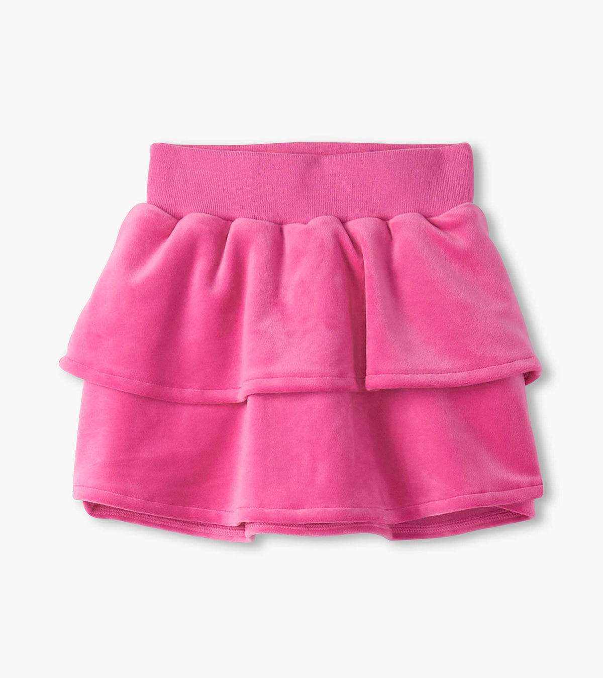 Girls Raspberry Rose Velour Skirt - Hatley Girls