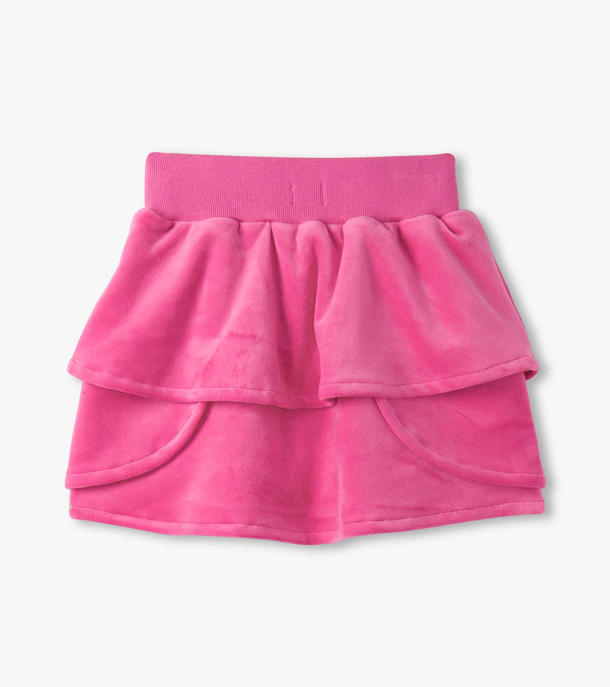 Girls Raspberry Rose Velour Skirt - Hatley Girls