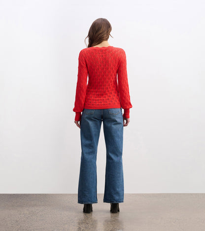 Iris Sweater - Ruby Red - Hatley Women