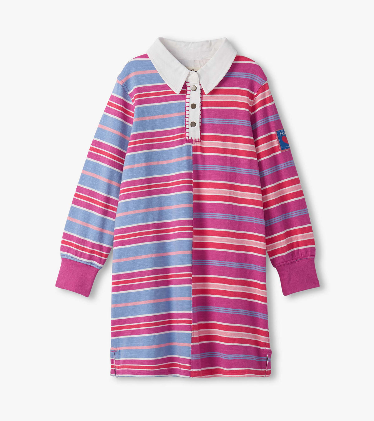 Girls Mixed Stripes Polo Dress - Hatley Girls
