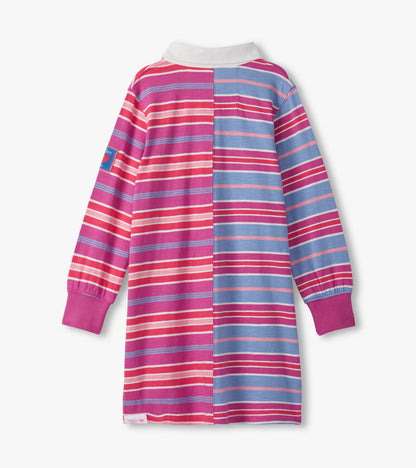 Girls Mixed Stripes Polo Dress - Hatley Girls