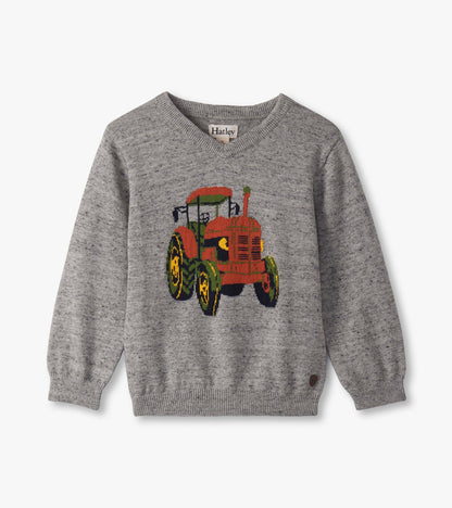 Baby & Toddler Boys Tractor V-Neck Sweater - Hatley Baby & Toddler