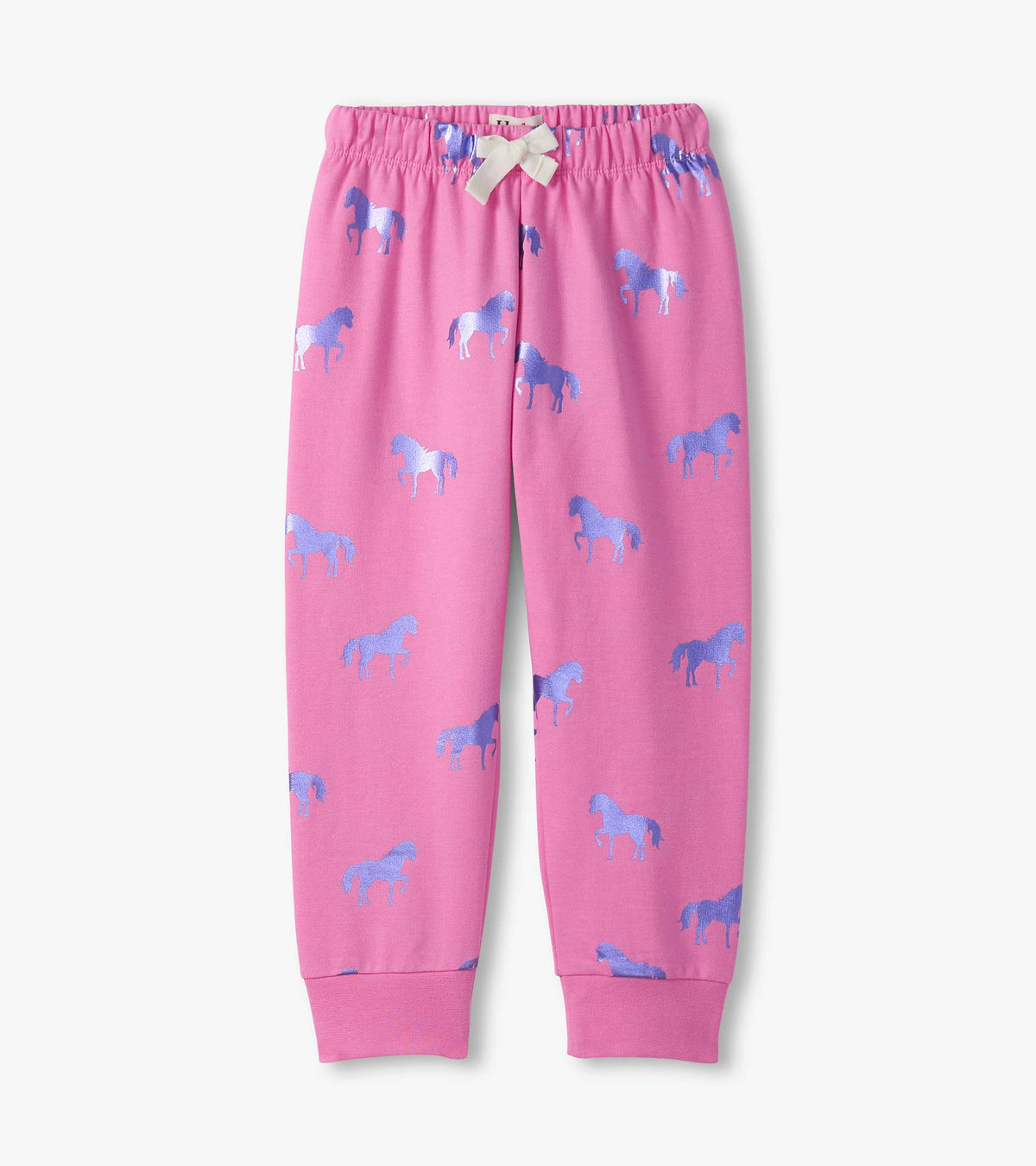 Girls Shimmer Horses Cuffed Track Pants - Hatley Girls