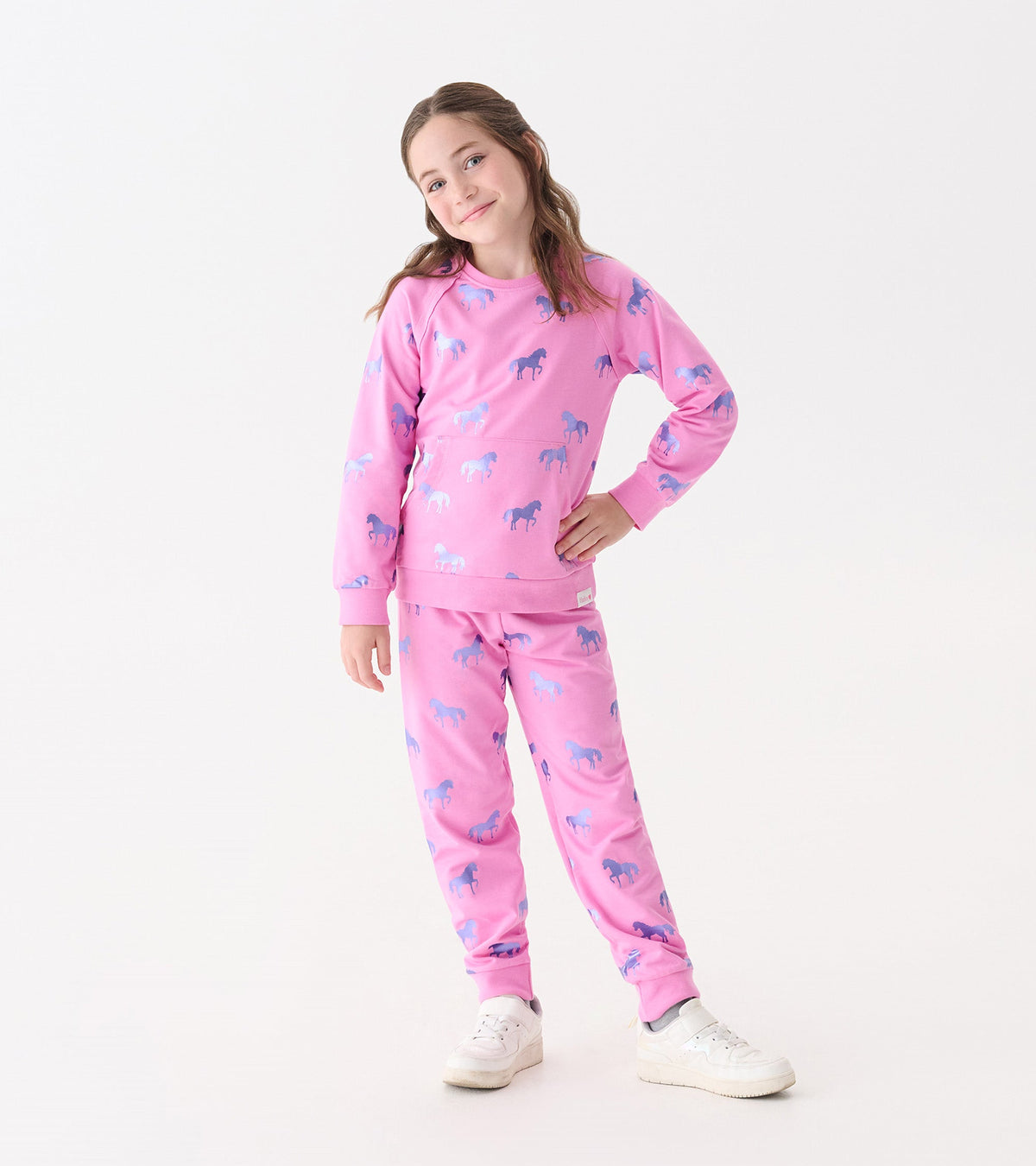 Girls Shimmer Horses Sweater - Hatley Girls
