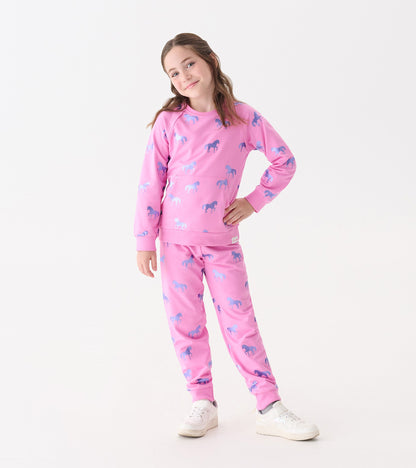 Girls Shimmer Horses Sweater - Hatley Girls