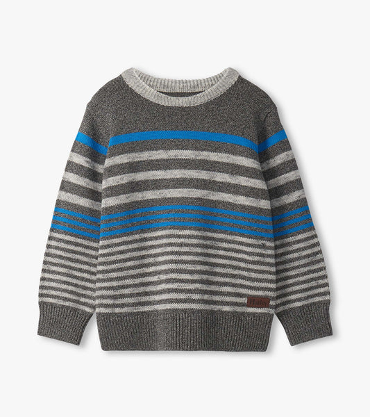 Boys Speckle Stripe Crew Neck Sweater - Hatley Boys