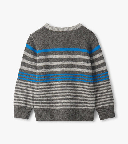 Boys Speckle Stripe Crew Neck Sweater - Hatley Boys