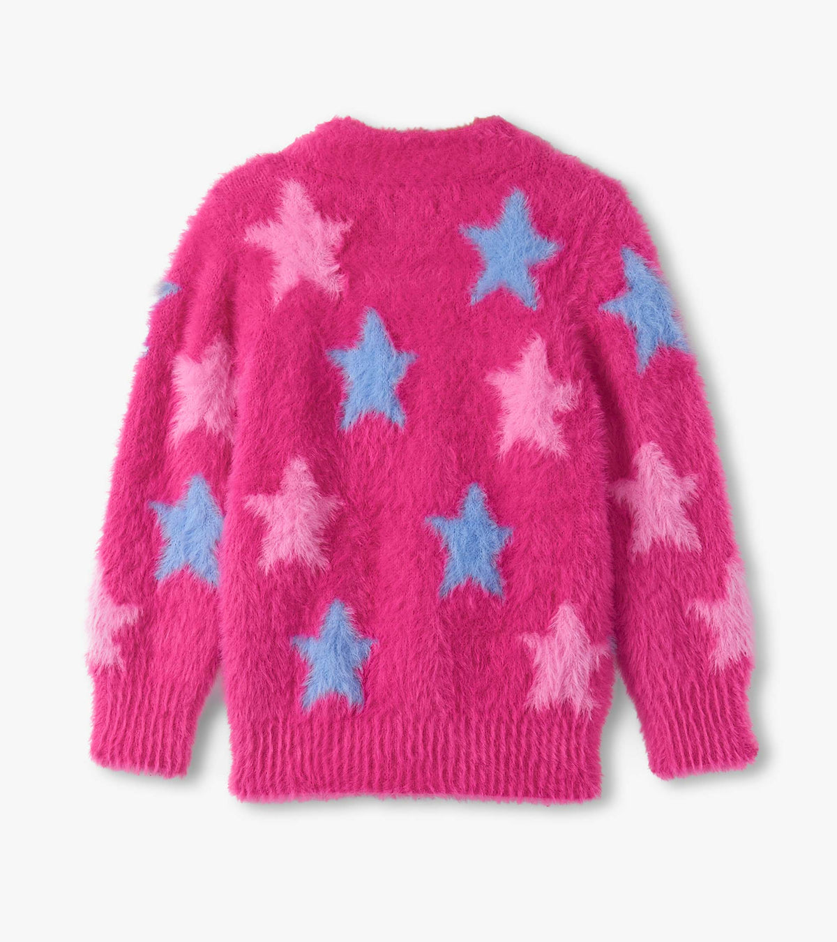 Girls Sparkling Star Fuzzy Cardigan - Hatley Girls