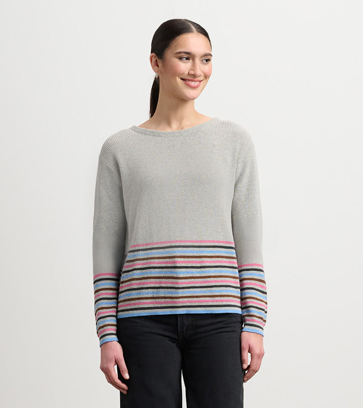 Devon Sweater - Autumn Stripes - Hatley Women