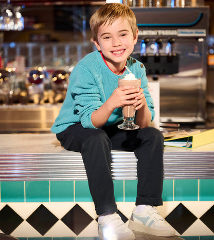Boys Teal Button Neck Sweater - Hatley Boys
