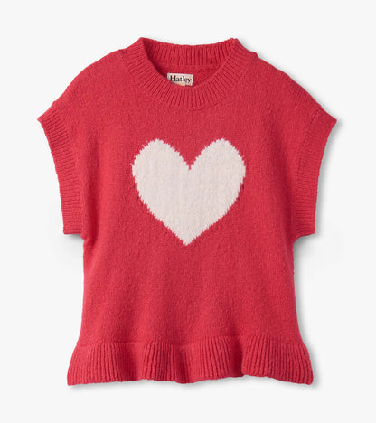 Girls Red Everywhere Sweater Vest - Hatley Girls