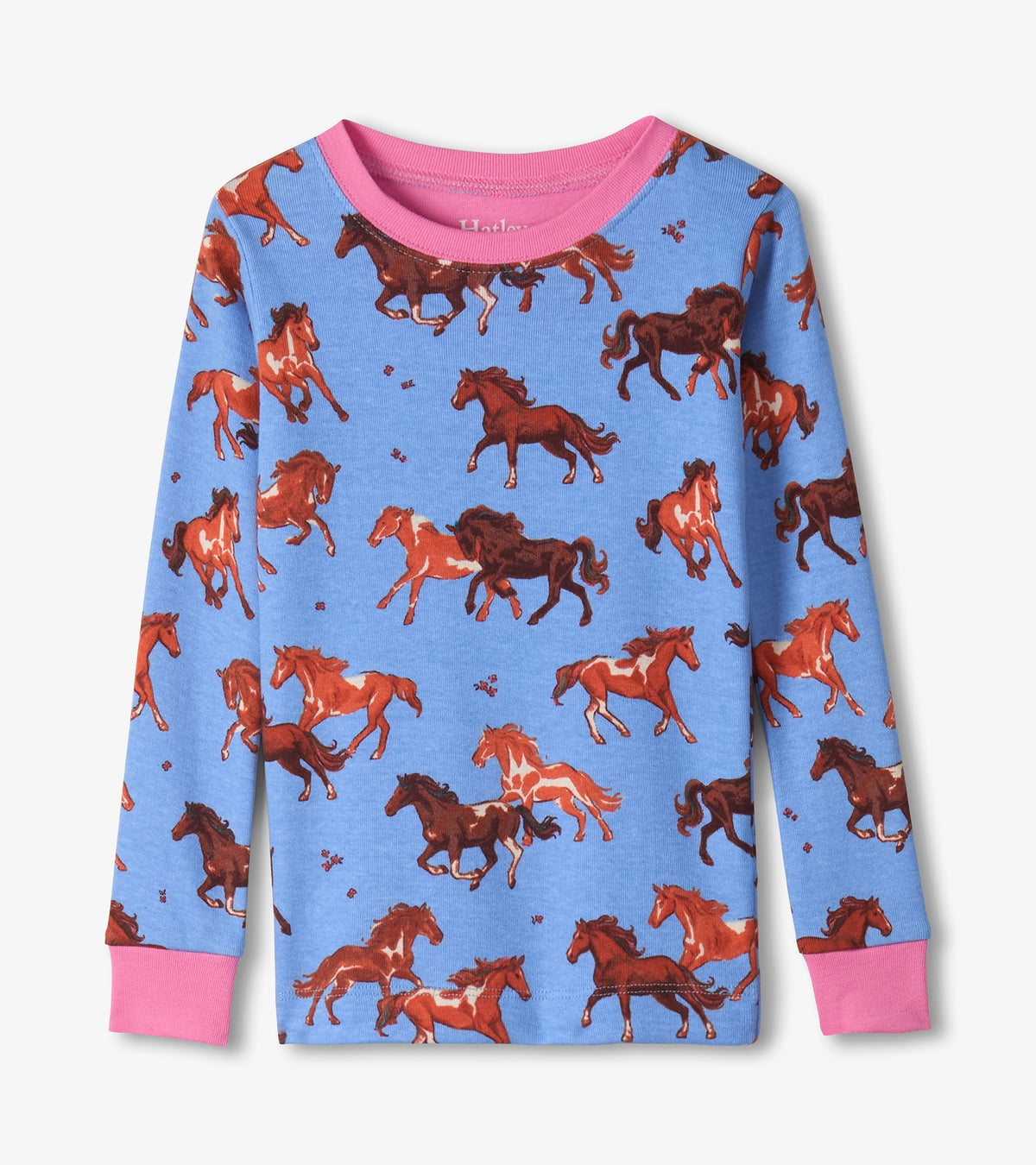 Girls Tinsel Horses Cotton Pajama Set - Hatley Girls