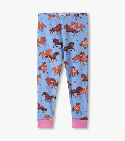 Girls Tinsel Horses Cotton Pajama Set - Hatley Girls